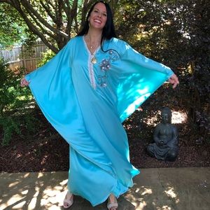 Dresses - Moroccan Caftan Swim Cover Up Resort Beach Wear Dresses - Moroccan Caftan Swim Cover Up Resort Beach Wear